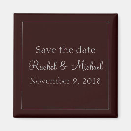 Pretty Purple Chic Save the Date Magneet