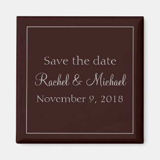 Pretty Purple Chic Save the Date Magneet