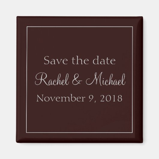 Pretty Purple Chic Save the Date Magneet (Voorkant)