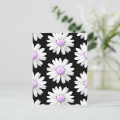 Pretty Purple Dotted Daisy's Briefkaart (Staand voorkant)