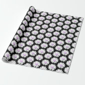 Pretty Purple Dotted Daisy's Cadeaupapier (Uitgerold)