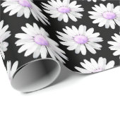 Pretty Purple Dotted Daisy's Cadeaupapier (Rol Hoek)