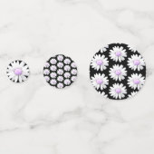 Pretty Purple Dotted Daisy's Confetti (Voorkanten)