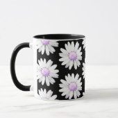 Pretty Purple Dotted Daisy's Mok (Links)