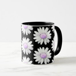 Pretty Purple Dotted Daisy's Mok