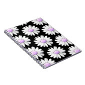 Pretty Purple Dotted Daisy's Notitieboek (Rechterzijde)