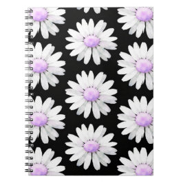 Pretty Purple Dotted Daisy's Notitieboek