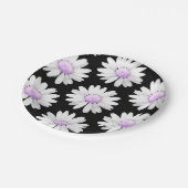 Pretty Purple Dotted Daisy's Papieren Bordje (Gekanteld)