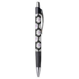 Pretty Purple Dotted Daisy's Pen