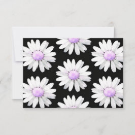 Pretty Purple Dotted Daisy's (personalize) Bedankkaart