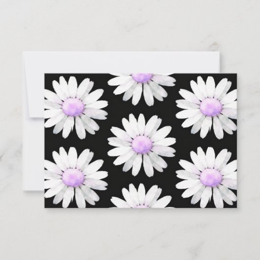 Pretty Purple Dotted Daisy's (personalize) Bedankkaart (Voorkant)