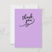 Pretty Purple Dotted Daisy's (personalize) Bedankkaart (Achterkant)