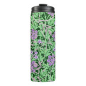 Pretty Purple Floral Pattern Thermosbeker (Voorkant)
