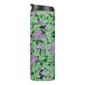 Pretty Purple Floral Pattern Thermosbeker (Geroteerd rechts)