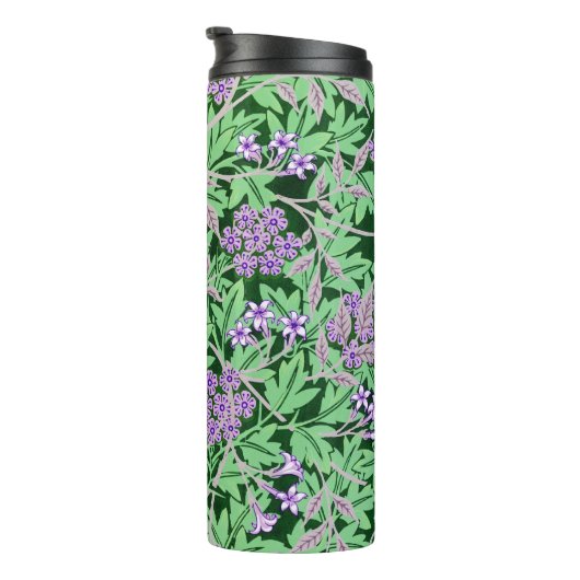 Pretty Purple Floral Pattern Thermosbeker (Geroteerd rechts)