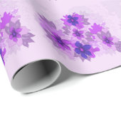 Pretty Purple Flowers Cadeaupapier (Rol Hoek)
