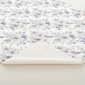 Pretty Purple Flowers Sherpa Deken (3/4)