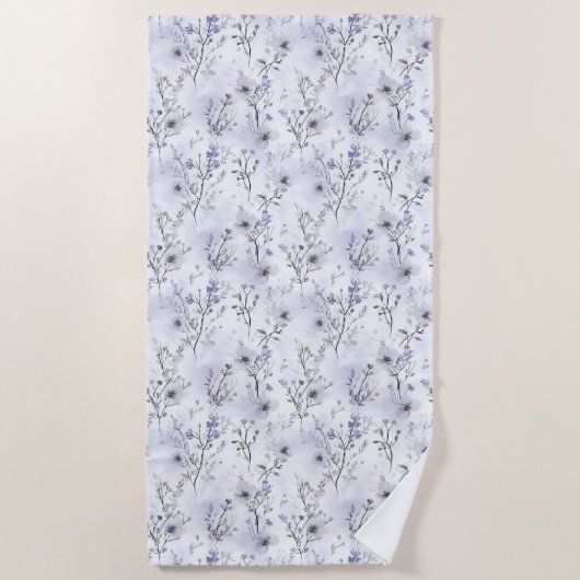 Pretty Purple Flowers   Strandlaken (Voorkant)