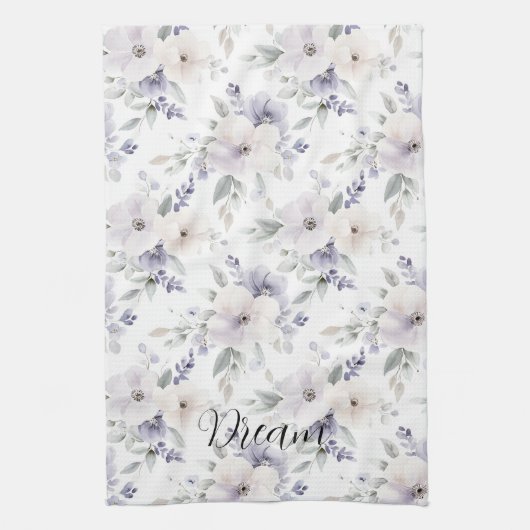 Pretty Purple Flowers   Theedoek (Verticaal)