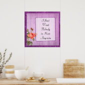 Pretty Purple Inspirational Poster about Pain (Keuken)