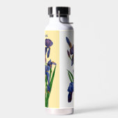 Pretty Purple Iris & Butter Yellow Watercolor Waterfles (Links)