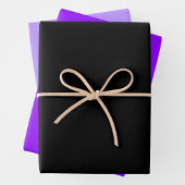 Pretty Purple, Pale Purple & Black Complementary Inpakpapier Vel