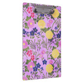 Pretty Purple Vintage Flower Pattern Klembord (Rechts)