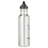 Pretty Purple White Bow Waterfles (Links)