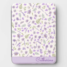 Pretty Purple Wildflowers Botanical Kindle Cover