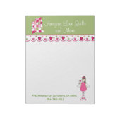 Pretty Quilting Business Large Note Pad Notitieblok (Linkerzijde)