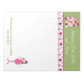 Pretty Quilting Business Large Note Pad Notitieblok (Voorkant)