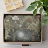 Pretty Rabbit in the Moonlight Illustration Tissuepapier (Geschenk)