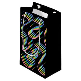 Pretty Rainbow Colored Ribbon Rows Pattern Art Klein Cadeauzakje