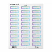 Pretty Rainbow Return Address Labels (Full Sheet)