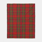 Pretty Red and Green Tartan Plaid Christmas Fleece (Voorkant)