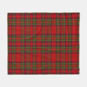 Pretty Red and Green Tartan Plaid Christmas Fleece (Voorkant (Horizontaal))