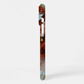 Pretty Red Haired Fairy with Dragon Monogrammed iPhone Hoesje (Linkerkant)