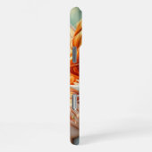 Pretty Red Haired Fairy with Dragon Monogrammed iPhone Hoesje (Rechterkant)