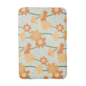 Pretty retro muted 1970s flowers badmat (Voorkant Verticaal)