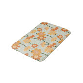 Pretty retro muted 1970s flowers badmat (Gekanteld)