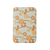 Pretty retro muted 1970s flowers badmat (Voorkant Verticaal)