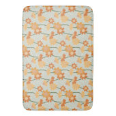 Pretty retro muted 1970s flowers badmat (Voorkant Verticaal)