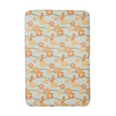 Pretty retro muted 1970s flowers badmat (Voorkant Verticaal)