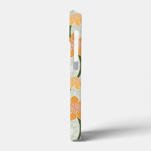 Pretty retro muted 1970s flowers Case-Mate iPhone case (Achterkant / Links)