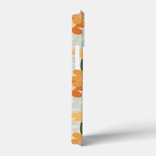 Pretty retro muted 1970s flowers Case-Mate iPhone case (Achterkant / Rechts)