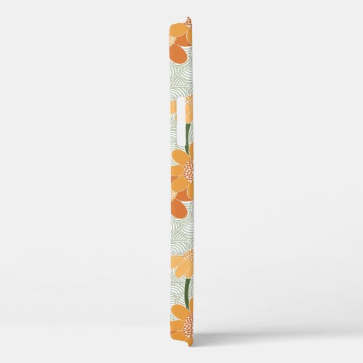 Pretty retro muted 1970s flowers Case-Mate iPhone case (Achterkant / Rechts)