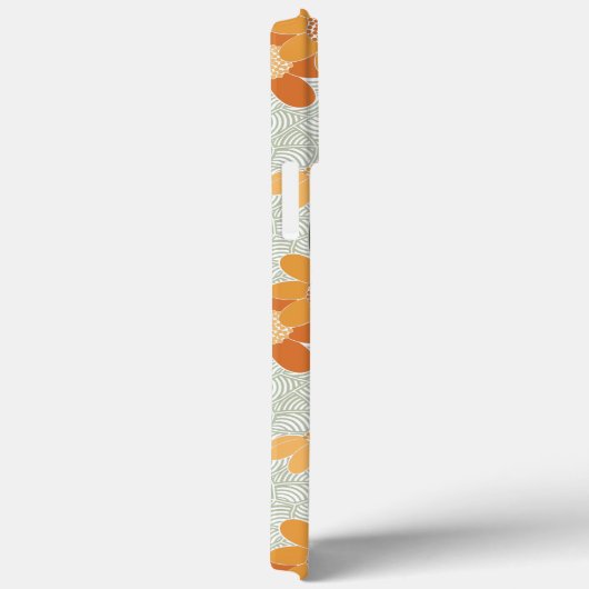 Pretty retro muted 1970s flowers Case-Mate iPhone case (Achterkant / Rechts)