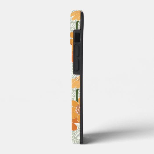 Pretty retro muted 1970s flowers Case-Mate iPhone case (Achterkant / Links)