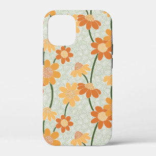 Pretty retro muted 1970s flowers Case-Mate iPhone case