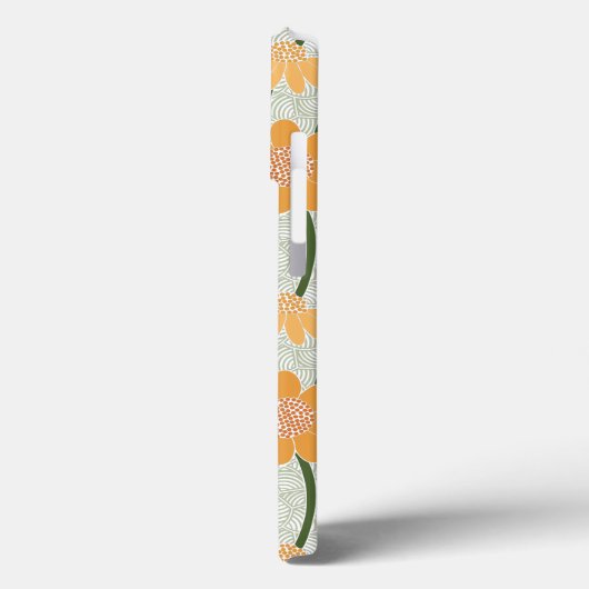 Pretty retro muted 1970s flowers Case-Mate iPhone case (Achterkant / Links)